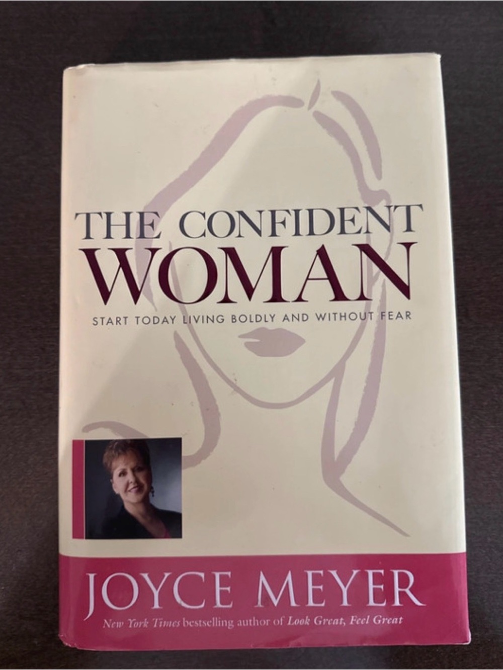 The Confident Woman by Joyce Meyer - Cream & Mauve Hardcover